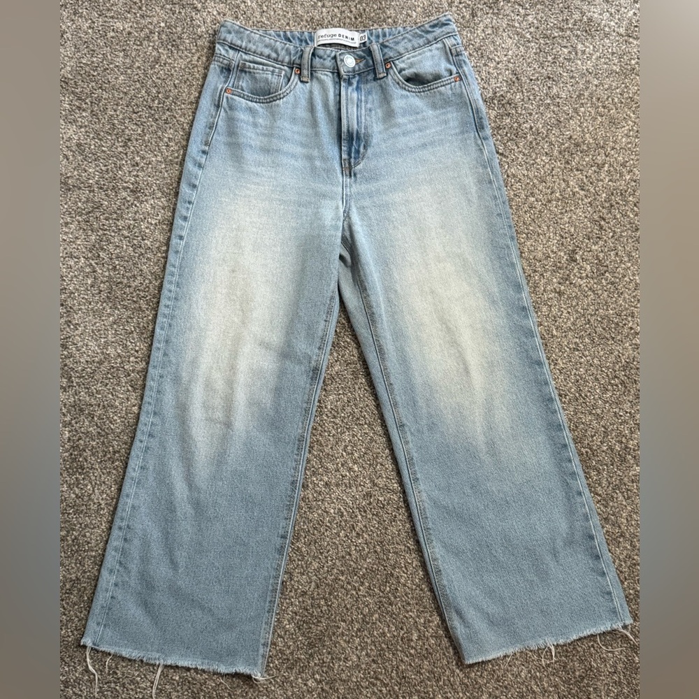 Refuge Sky Blue Straight Leg Jeans